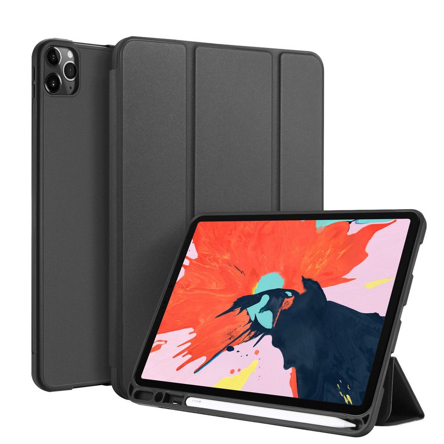 Аксессуары для сотовых оптом: Чехол-книга Smart Case без логотипа с отсеком для стилуса для планшета Apple iPad Pro 11 (2021) черный