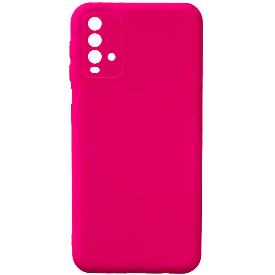 Аксессуары для сотовых оптом: Силиконовая накладка без логотипа Silky soft-touch для Xiaomi Redmi 9T ярко-розовый