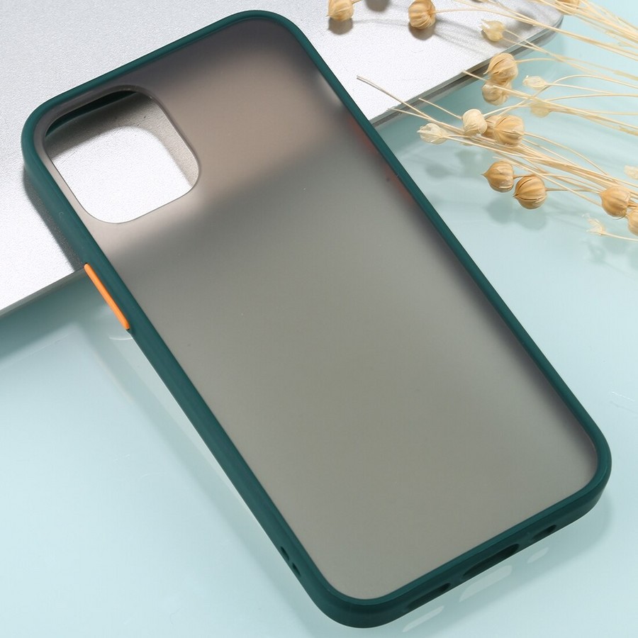 Аксессуары для сотовых оптом: Накладка пластик матовый с окантовкой для Apple iPhone 13 mini (5.4) зеленый