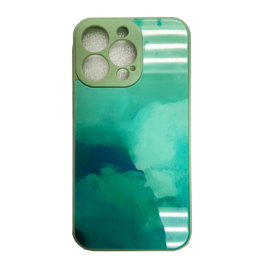 Аксессуары для сотовых оптом: Накладка пластик на силиконовой основе для Apple iPhone 13 Pro Max (6.7) зеленый