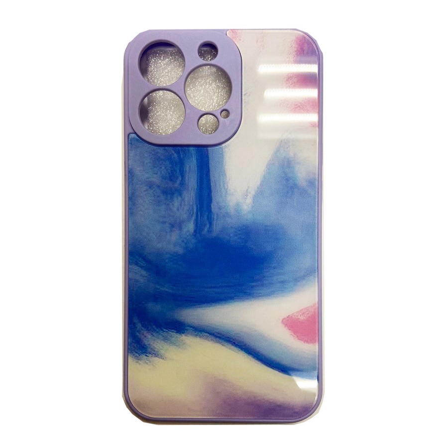 Аксессуары для сотовых оптом: Накладка пластик на силиконовой основе для Apple iPhone 13 Pro Max (6.7) светло-сиреневый