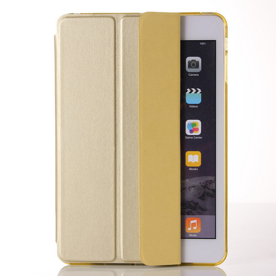 Аксессуары для сотовых оптом: Чехол-книга для планшета Smart Case для Apple New iPad (2017) золото
