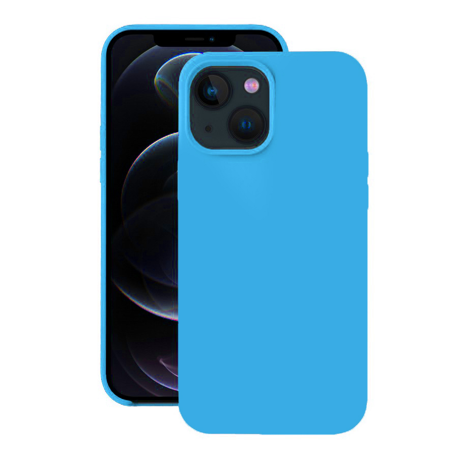 Аксессуары для сотовых оптом: Силиконовая накладка без логотипа (Silicone Case) для Apple iPhone 13 (6.1) голубой