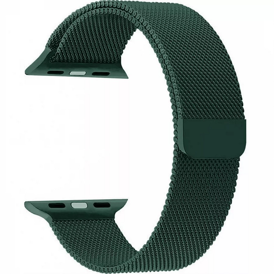 Аксессуары для сотовых оптом: Ремешок металлический Миланская петля для Apple Watch 42/44mm серо-зеленый