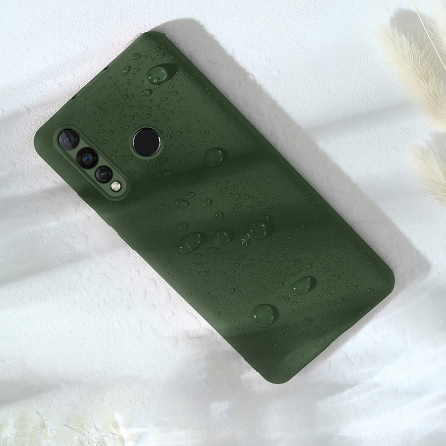 Аксессуары для сотовых оптом: Силиконовая накладка без логотипа Silky soft-touch для Huawei P Smart Z зеленый