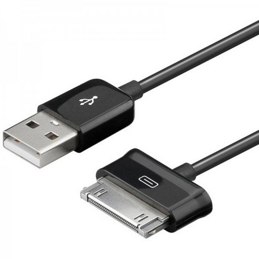 Аксессуары для сотовых оптом: USB кабель P1000 для Samsung Tab AAA черный
