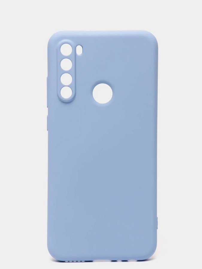 Аксессуары для сотовых оптом: Силиконовая накладка без логотипа Silky soft-touch для Xiaomi Redmi Note 8T голубой