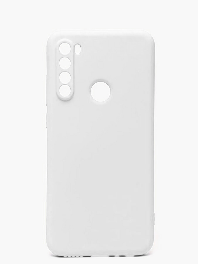 Аксессуары для сотовых оптом: Силиконовая накладка без логотипа Silky soft-touch для Xiaomi Redmi Note 8T белый