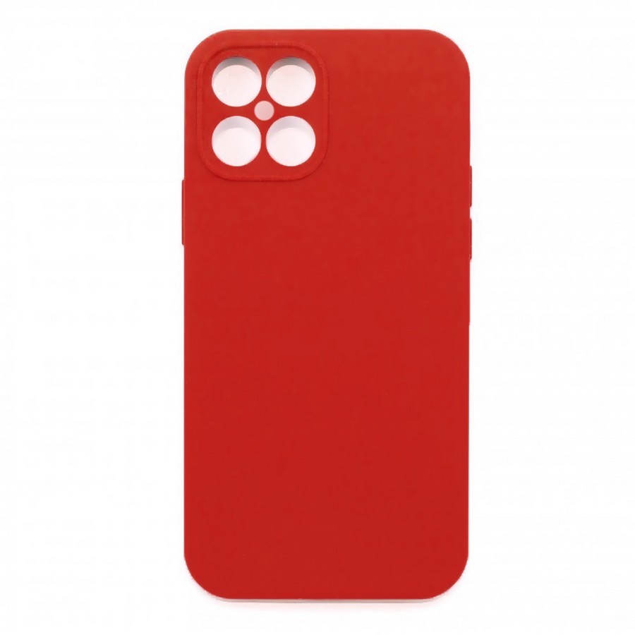 Аксессуары для сотовых оптом: Силиконовая накладка без логотипа Silky soft-touch для Huawei Honor X8 красный