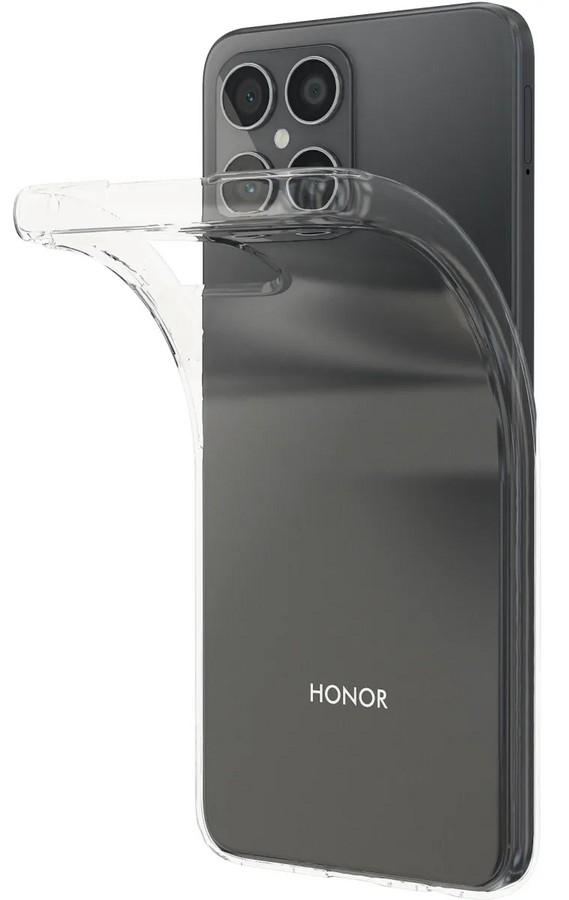 Аксессуары для сотовых оптом: Силиконовая накладка 0.6 мм для Huawei Honor X8 прозрачный
