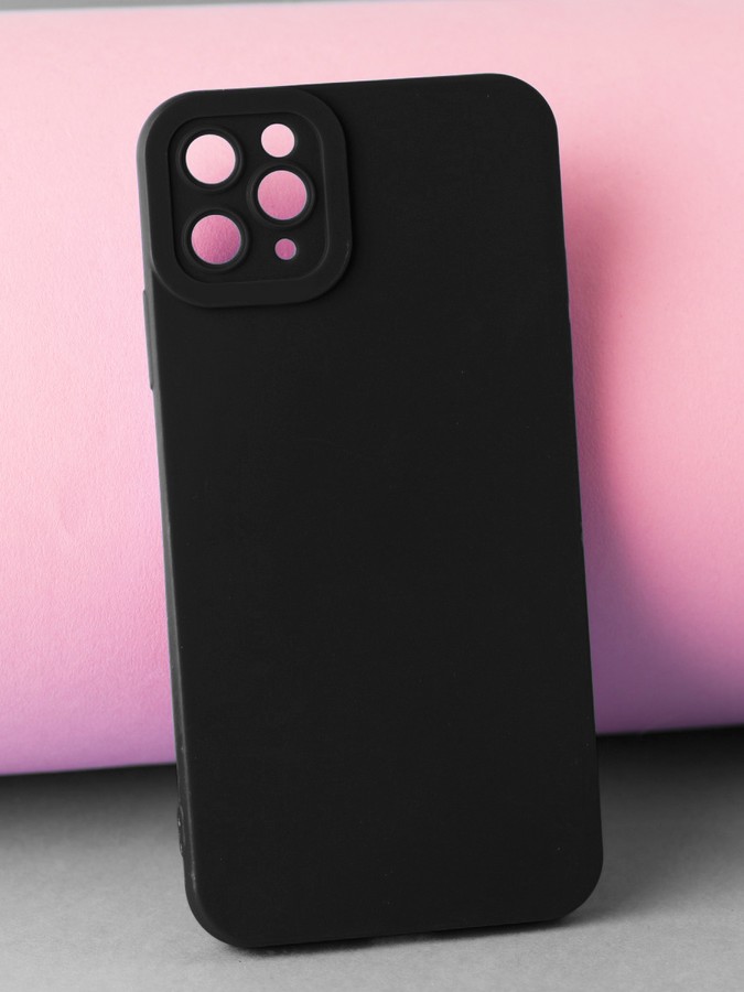 Аксессуары для сотовых оптом: Силиконовая накладка Fashion case для Apple iPhone 14 Pro Max черный