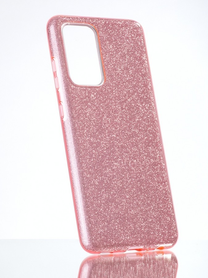 Аксессуары для сотовых оптом: Силиконовая противоударная накладка Diamond для Samsung A33 5G розовый