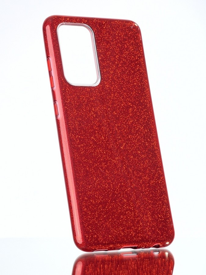 Аксессуары для сотовых оптом: Силиконовая противоударная накладка Diamond для Xiaomi 11T/11T pro красный