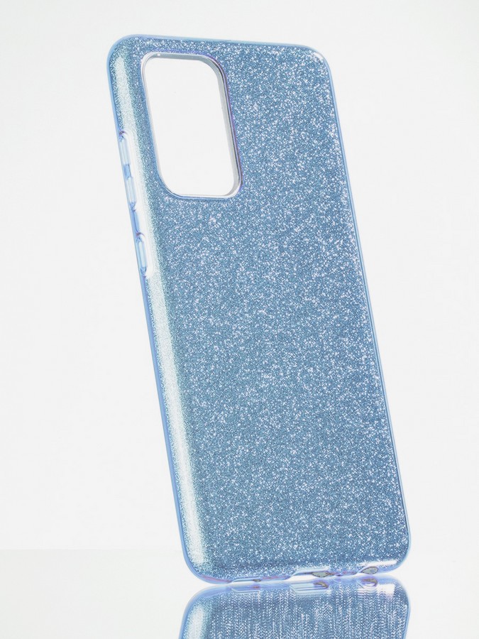 Аксессуары для сотовых оптом: Силиконовая противоударная накладка Diamond для Xiaomi 11T/11T pro голубой