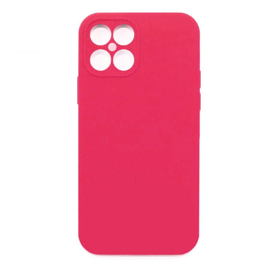 Аксессуары для сотовых оптом: Силиконовая накладка без логотипа Silky soft-touch для Huawei Honor X8 ярко-розовый