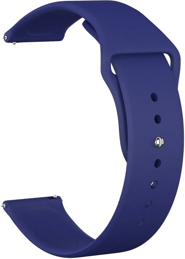 Аксессуары для сотовых оптом: Силиконовый ремешок универсальный для Watch 22mm синий