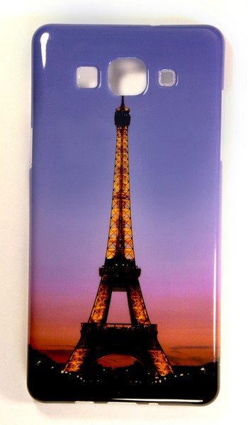 Аксессуары для сотовых оптом: Силиконовая накладка с рисунком для Samsung S5 mini Эйфелева башня