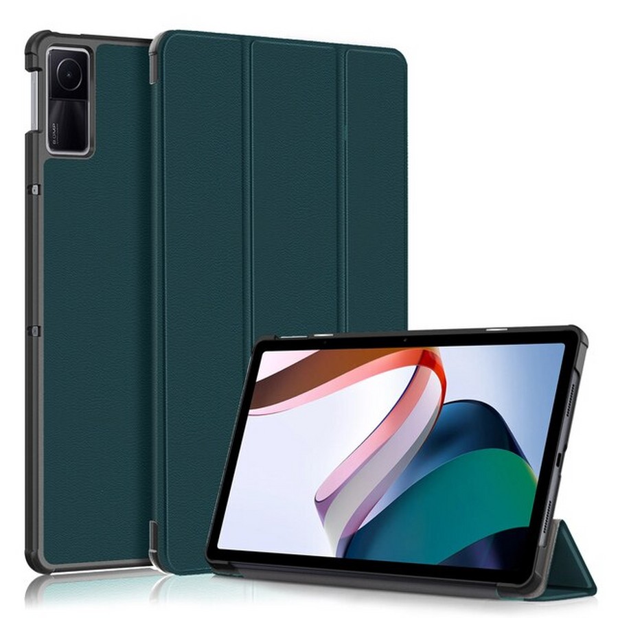 Аксессуары для сотовых оптом: Чехол-книга Fashion Case для планшета Xiaomi Redmi Pad 10.6 темно-зеленый