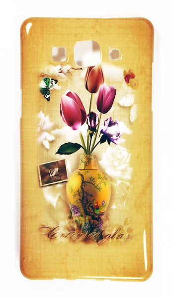 Аксессуары для сотовых оптом: Силиконовая накладка с рисунком для Samsung S5 mini Китайская ваза