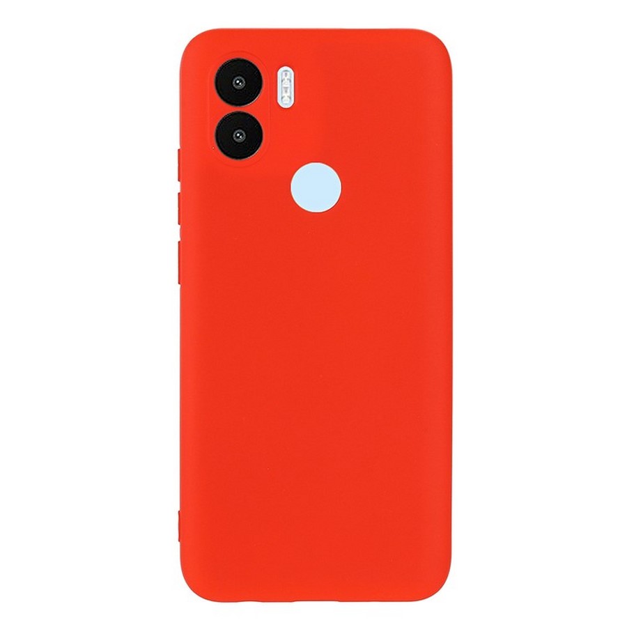 Аксессуары для сотовых оптом: Силиконовая накладка без логотипа Silky soft-touch для Xiaomi Redmi A1+ красный