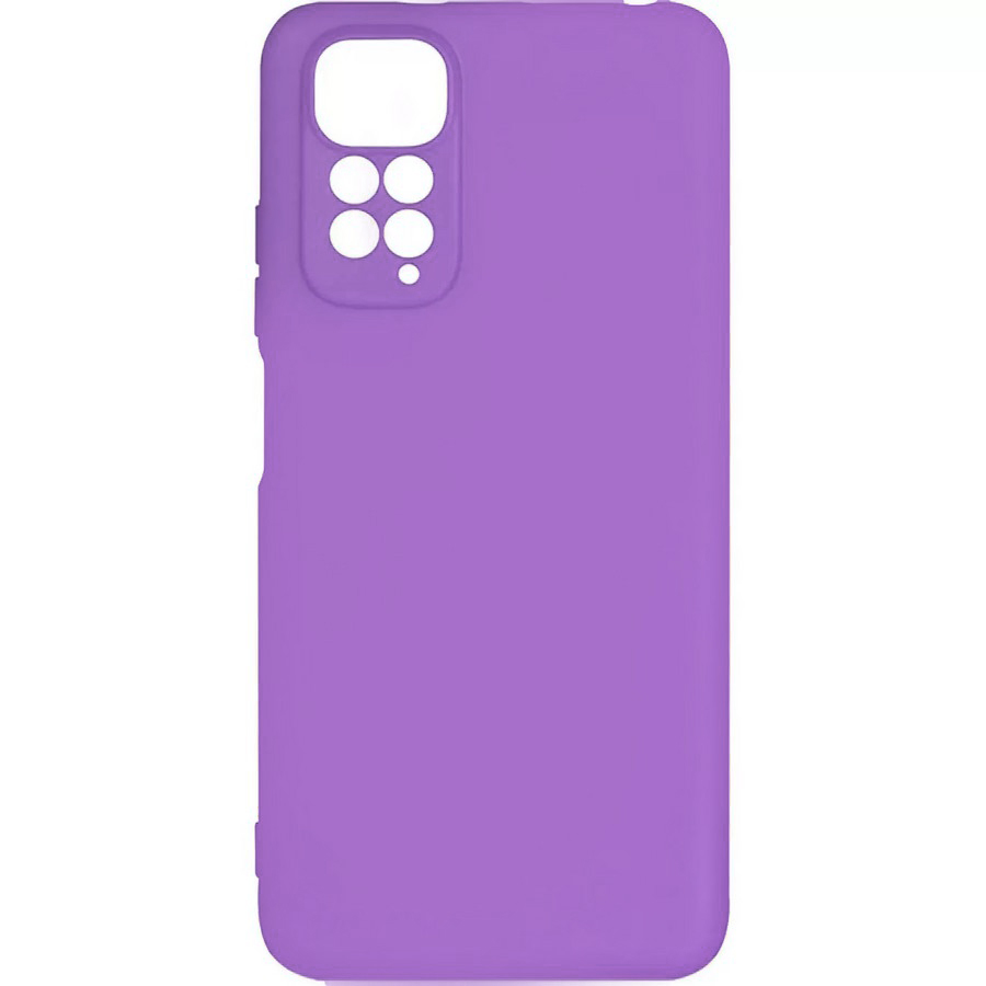 Аксессуары для сотовых оптом: Силиконовая накладка без логотипа Silky soft-touch для Xiaomi Redmi Note 11 4G светло-сиреневый