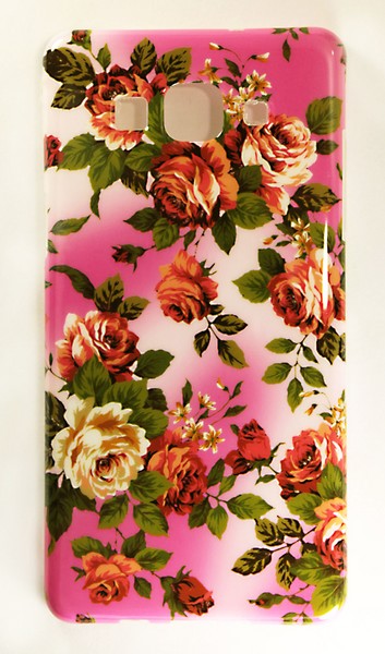 Аксессуары для сотовых оптом: Силиконовая накладка с рисунком для Samsung S5 mini Розовый сад