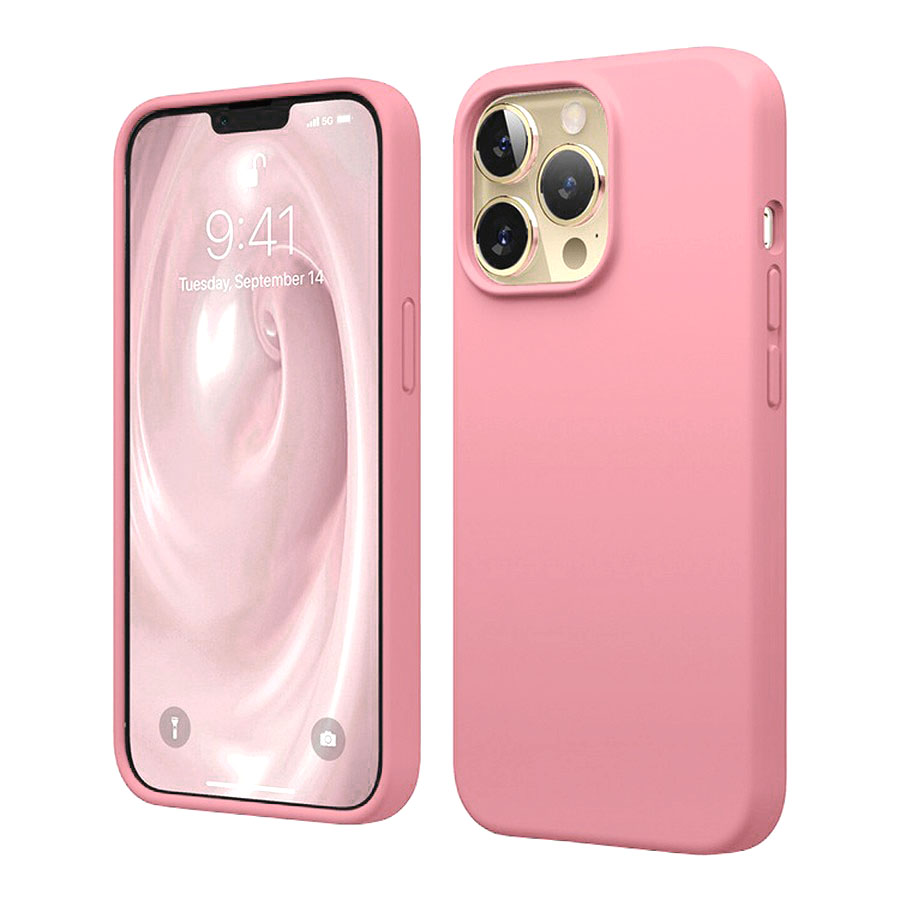 Аксессуары для сотовых оптом: Силиконовая накладка (Silicone Case) для Apple iPhone 15 (6.1) светло-розовый