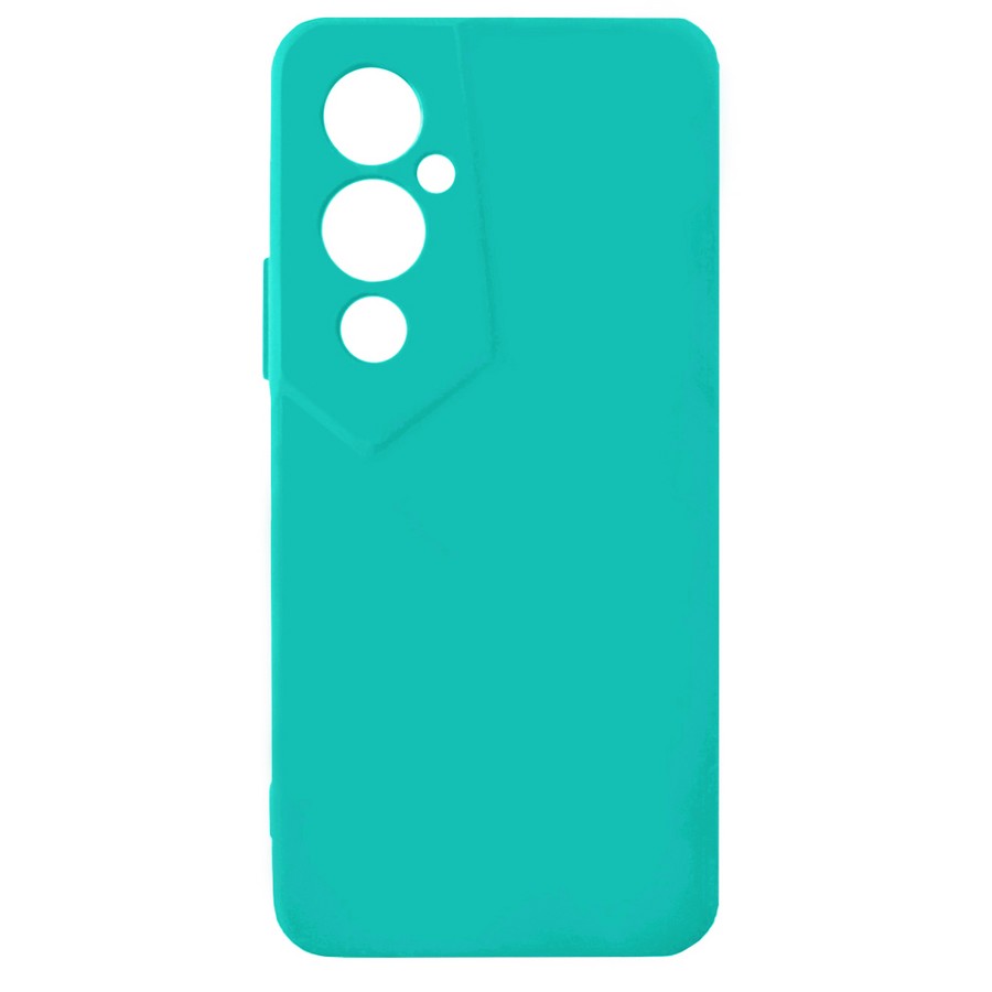 Аксессуары для сотовых оптом: Силиконовая накладка без логотипа Silky soft-touch для Tecno Pova 4 Pro бирюзовый
