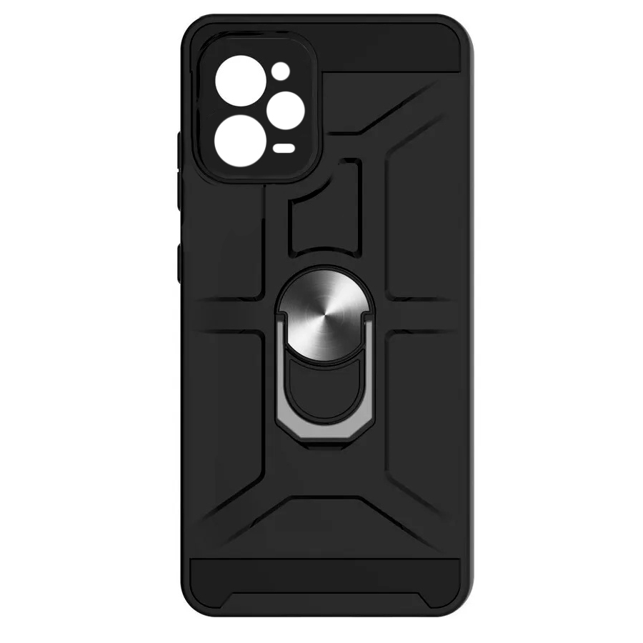 Аксессуары для сотовых оптом: Противоударная накладка Armor Case с кольцом для Xiaomi Poco X5 Pro черный
