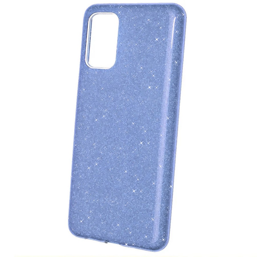 Аксессуары для сотовых оптом: Силиконовая противоударная накладка Diamond для Samsung A73 голубой