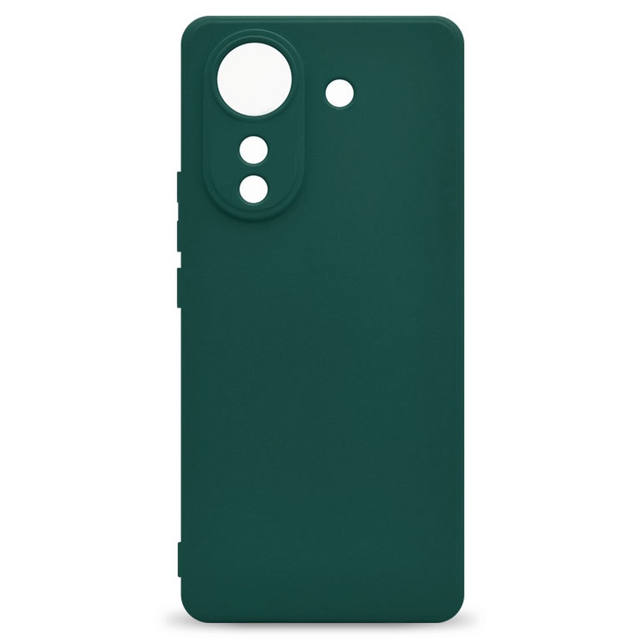 Аксессуары для сотовых оптом: Силиконовая накладка без логотипа Silky soft-touch для Xiaomi Redmi 13C зеленый