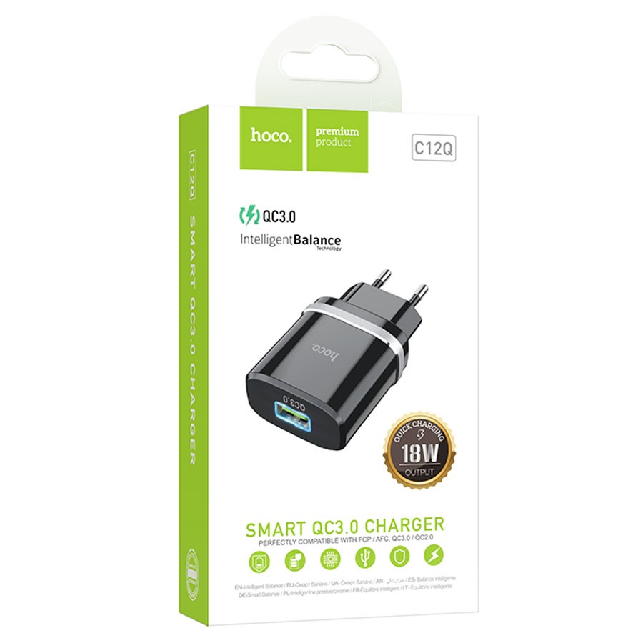    :  Hoco C12Q 18W Quick Charge 3.0 