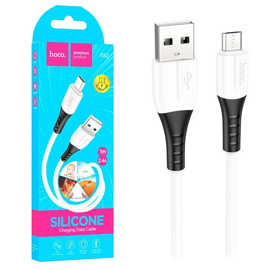    : USB  Hoco X82 micro 1m 2.4A  silicone