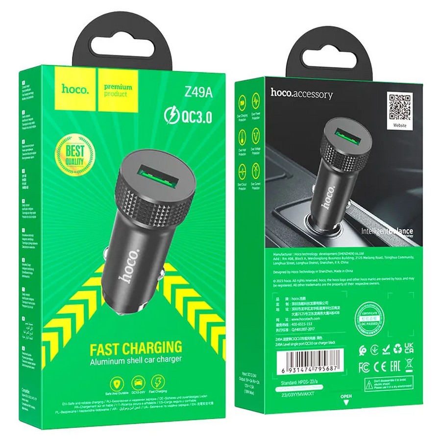    :  HOCO Z49A USB QC 3.0 