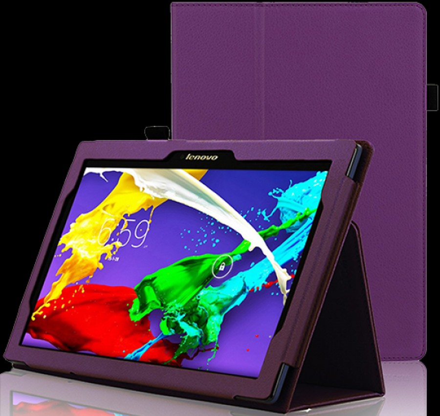 Аксессуары для сотовых оптом: Чехол-книга вставной для планшета Lenovo А 8-50 фиолетовый