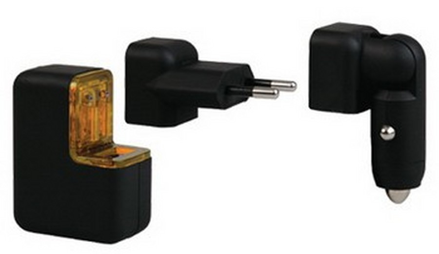 Аксессуары для сотовых оптом: УЗУ на 2 USB 5В(500 мА) iBest CU-01IU2 черный