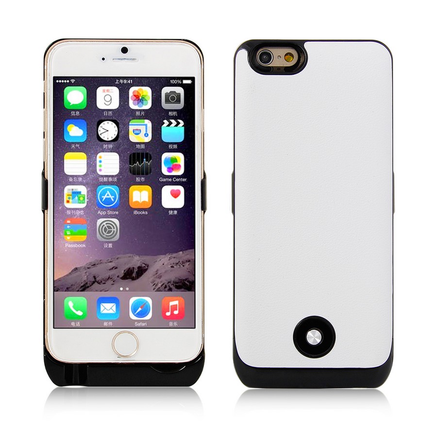 Аксессуары для сотовых оптом: Чехол-дополнительный аккумулятор для Apple iPhone 5/5S Battery Bank Cover белый(3000mAh)
