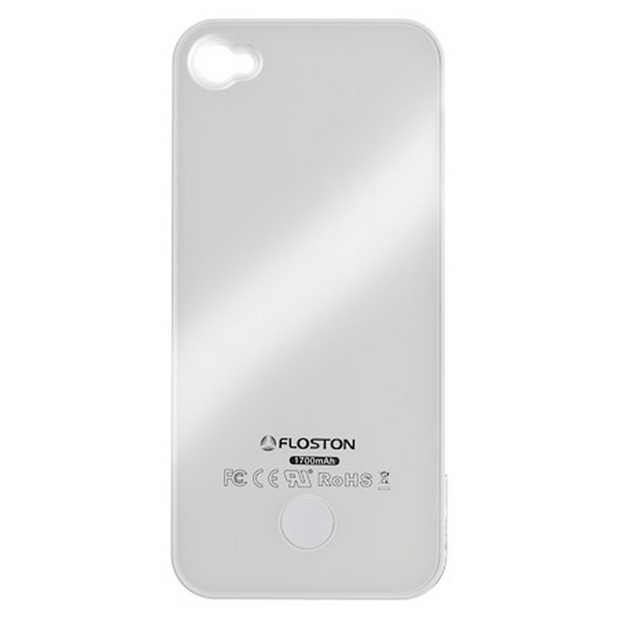 Аксессуары для сотовых оптом: Чехол-дополнительный аккумулятор Floston External Battery Classic для Apple iPhone 4G/4S белый (1700mAh)
