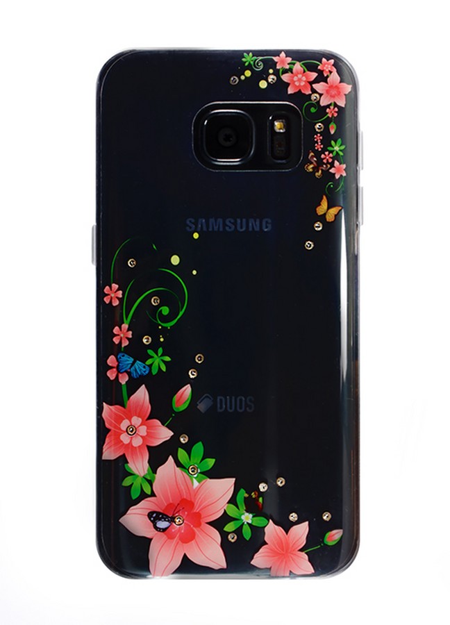 Аксессуары для сотовых оптом: Силиконовая накладка Garden Girl 3 для Samsung S7