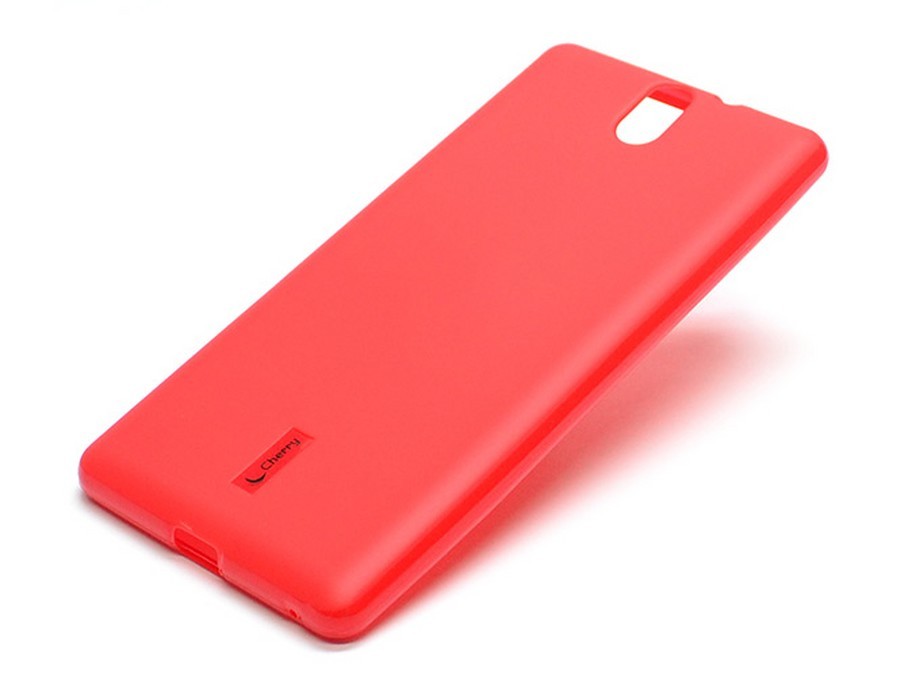 Аксессуары для сотовых оптом: Силиконовая накладка Cherry (в комплекте с глянцевой пленкой) красный для Sony XA