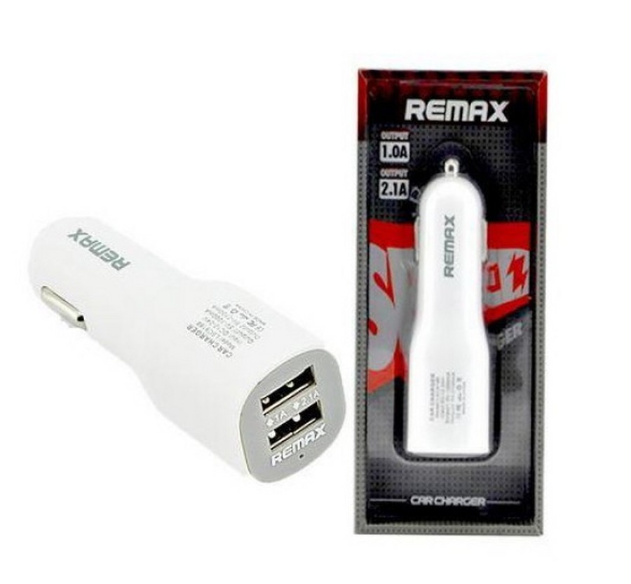 Аксессуары для сотовых оптом: АЗУ REMAX на 2 USB 3.1А белый