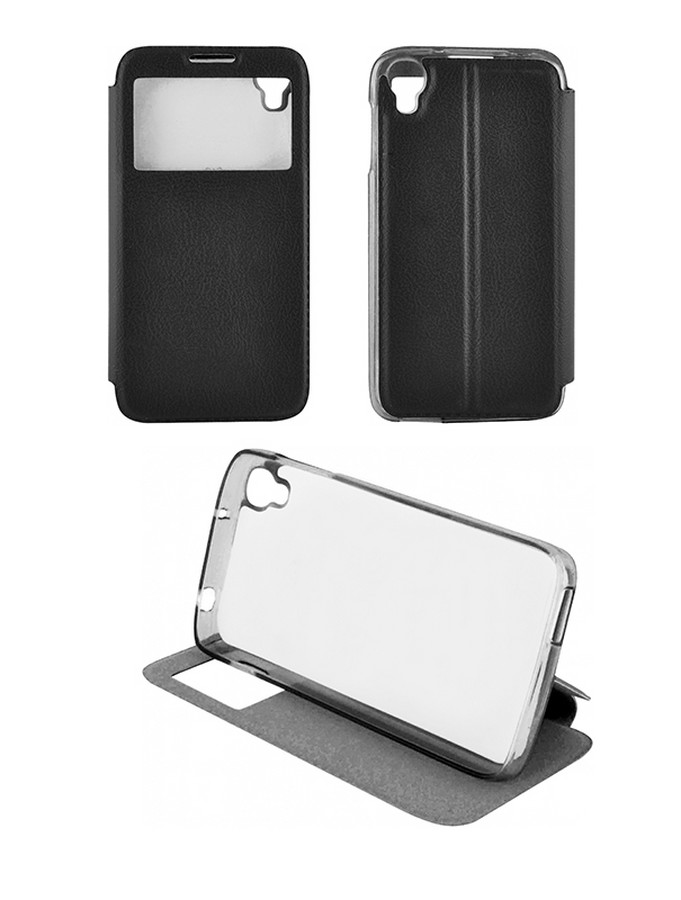 Аксессуары для сотовых оптом: Чехол-книга боковая с окном для Apple iPhone 7 / iPhone 8 / iPhone SE 2020 черный