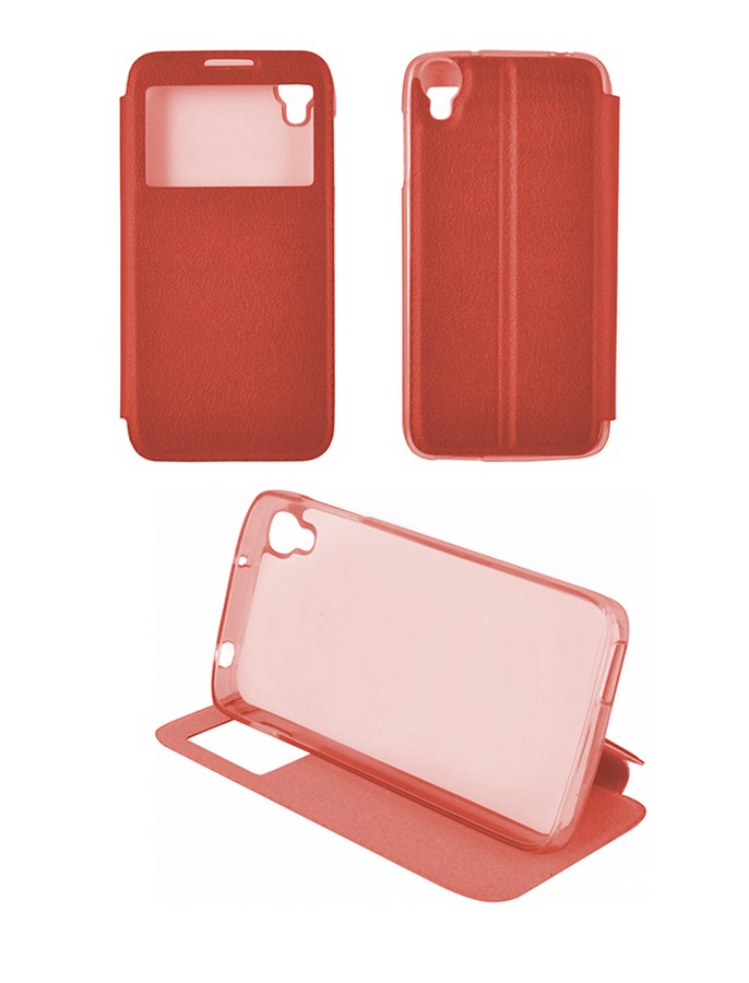 Аксессуары для сотовых оптом: Чехол-книга боковая с окном для Samsung A710 красный