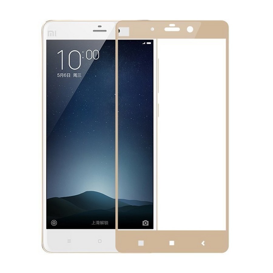 Аксессуары для сотовых оптом: Защитное стекло 2D полноэкранное для Xiaomi Redmi Note 4X золото