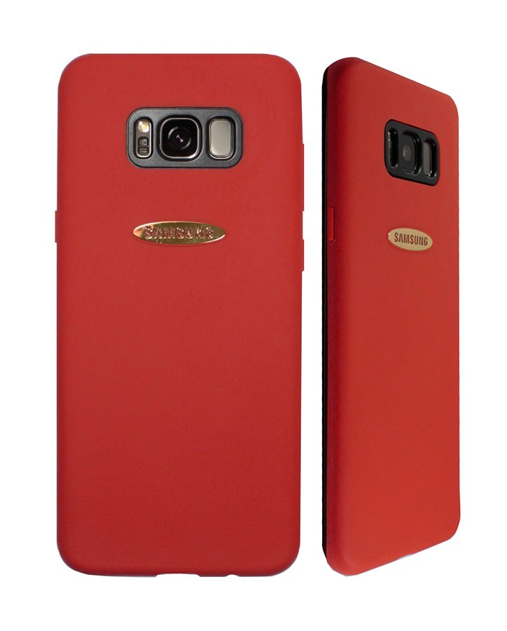 Аксессуары для сотовых оптом: Силиконовая накладка Logo LUX для Samsung Note 8 красный