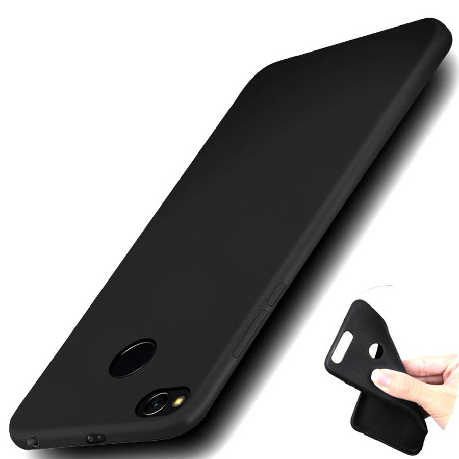 Аксессуары для сотовых оптом: Силиконовая накладка тонкая для Xiaomi Redmi Note 5A черный