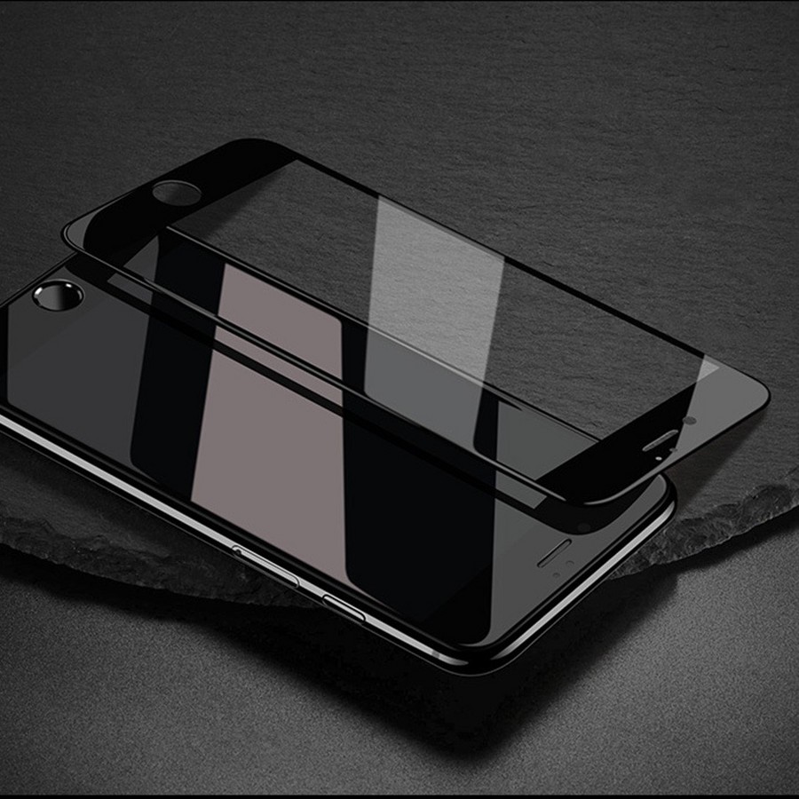 Аксессуары для сотовых оптом: Защитное стекло 5D/6D/10D полноэкранное (тех.пак) для Apple iPhone 7/8/SE 2020 черный