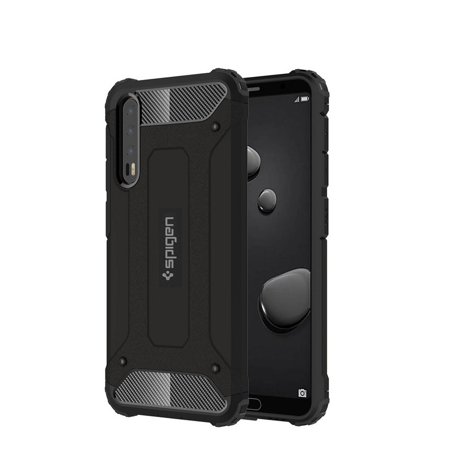 Аксессуары для сотовых оптом: Противоударная накладка Armor Case для Huawei P20 pro черный