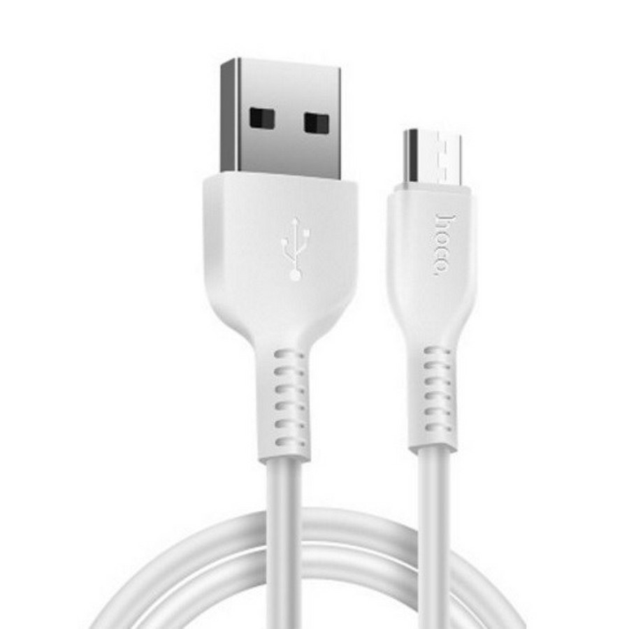 Аксессуары для сотовых оптом: USB кабель Hoco X20 micro 1m белый