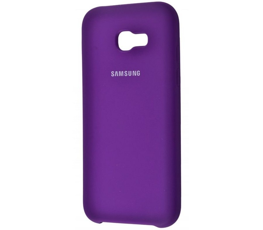 Аксессуары для сотовых оптом: Силиконовая накладка Silky soft-touch для Samsung J4+ (2018) фиолетовый